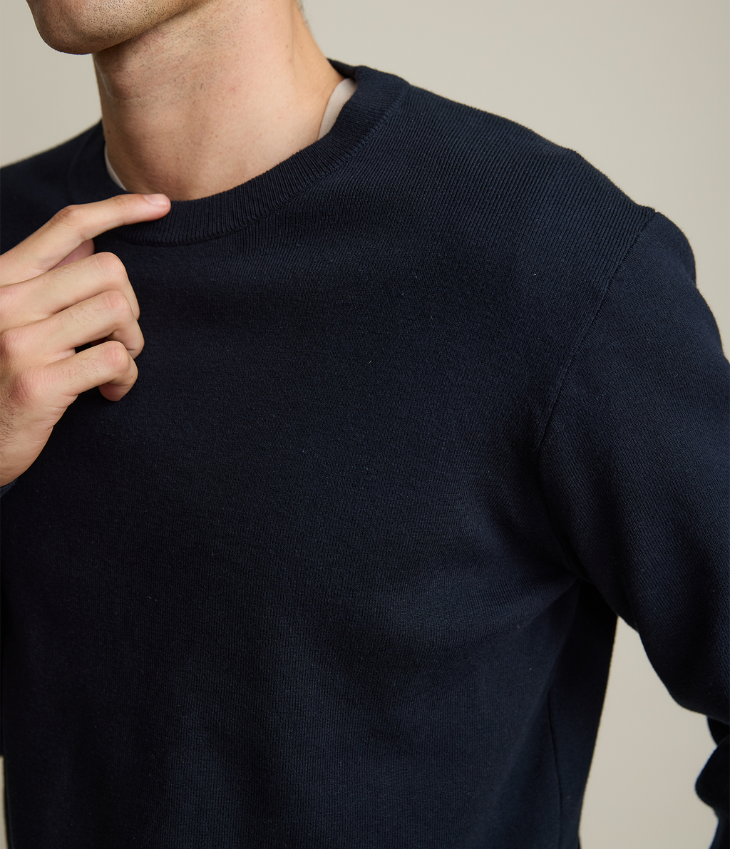 Sweater Hombre Tokio Cuello Redondo Azul Marino