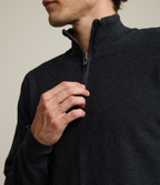Sweater Hombre 100% Algodón Acra Half Zipper Gris Marengo