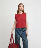 Top Mujer Lino Firenze Rojo