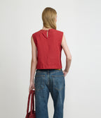 Top Mujer Lino Firenze Rojo