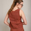 Top Mujer 100% Lino Firenze Terracota