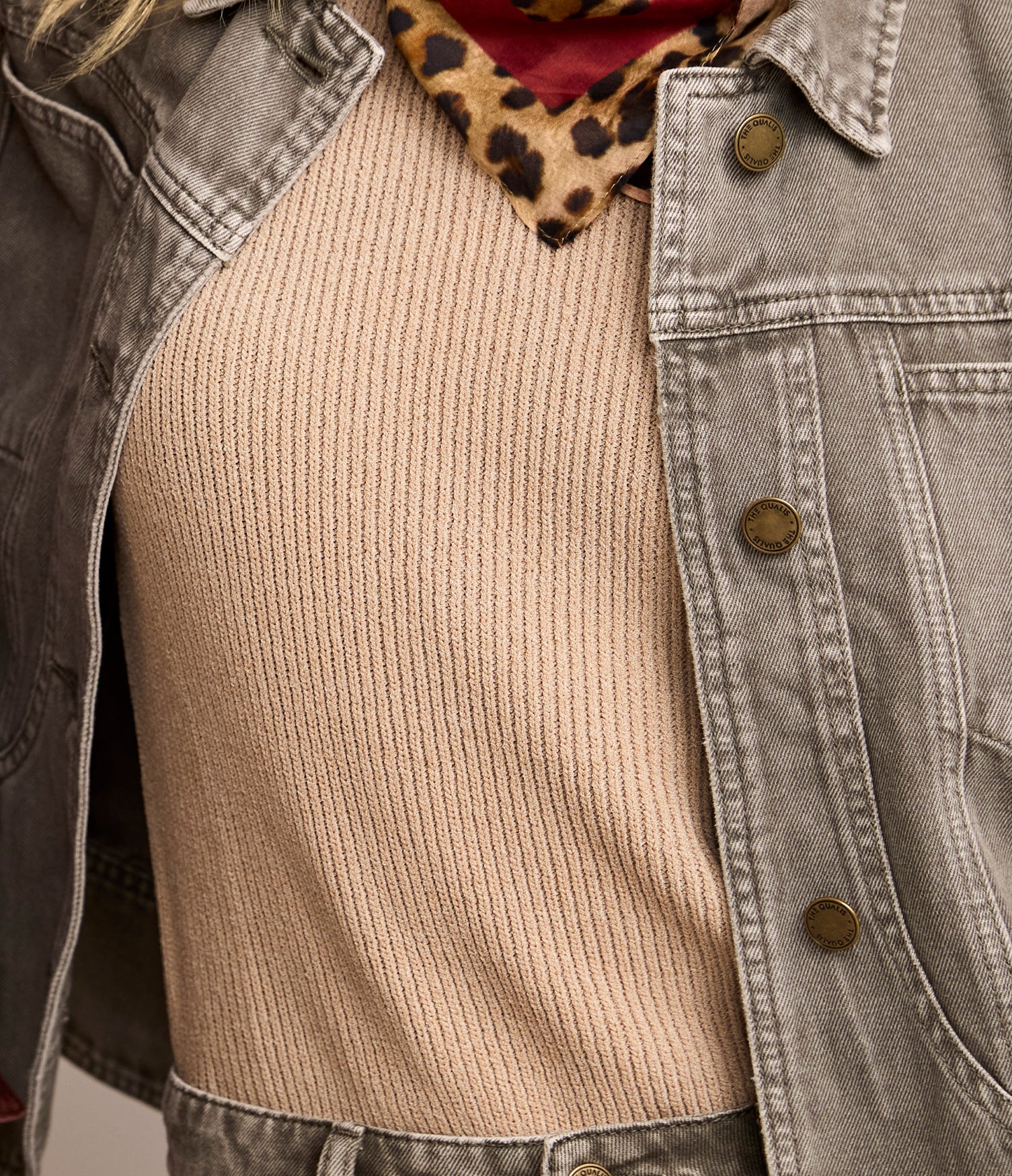 Top Mujer Tejido Stella Beige