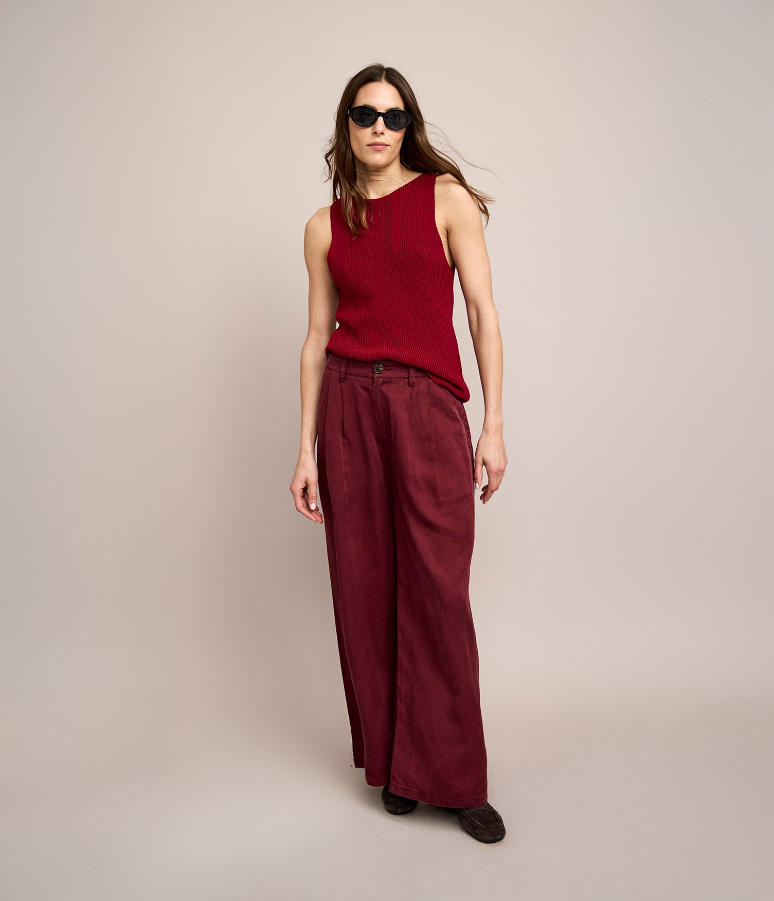Top Mujer Tejido Stella Rojo