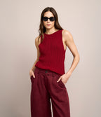 Top Mujer Tejido Stella Rojo