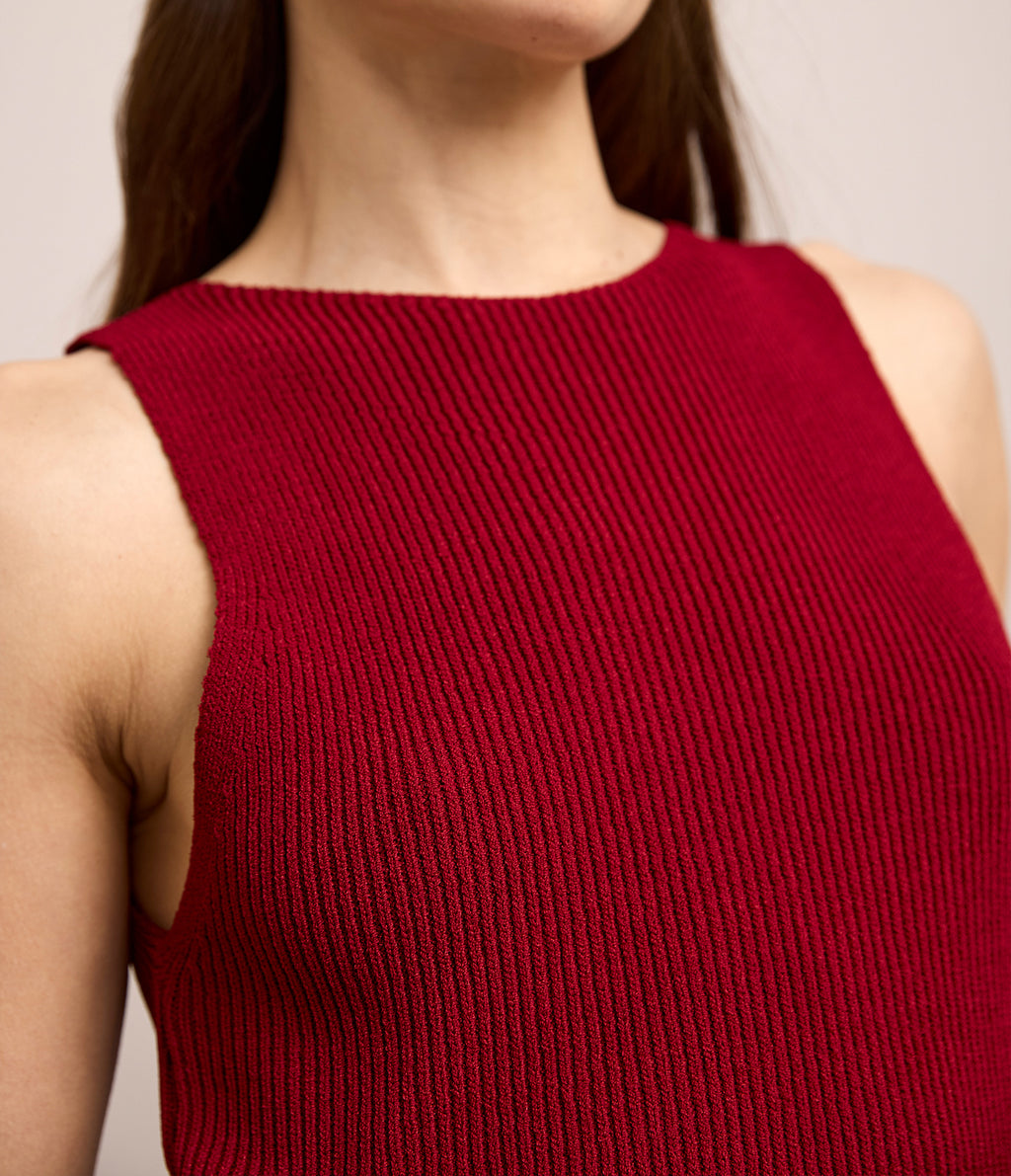 Top Mujer Tejido Stella Rojo