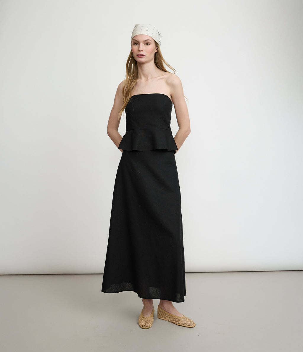 Top Mujer Viscosa Negro Verona