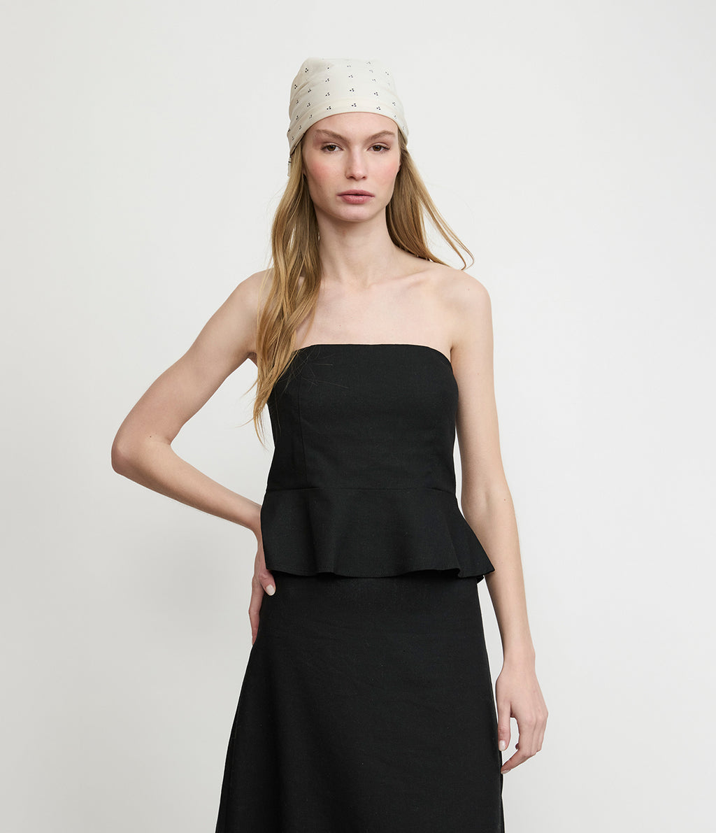 Top Mujer Viscosa Negro Verona