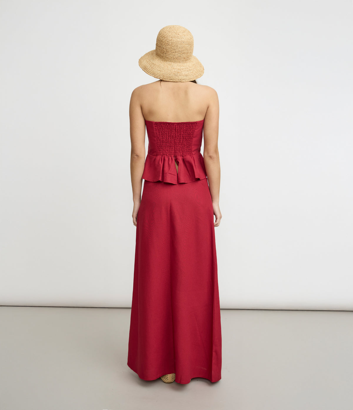 Top Mujer Viscosa Rojo Verona