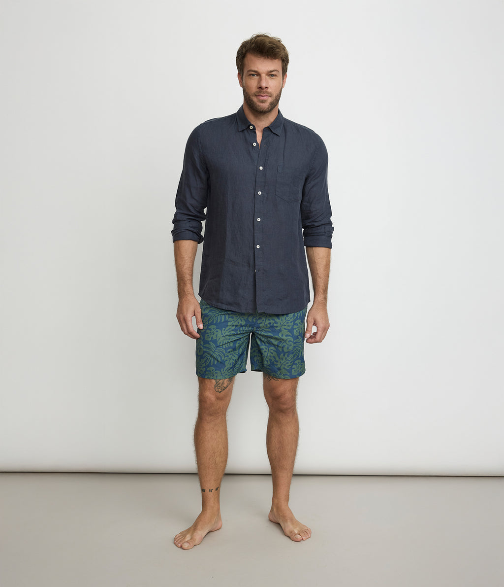 Traje de Baño Hombre Hojas