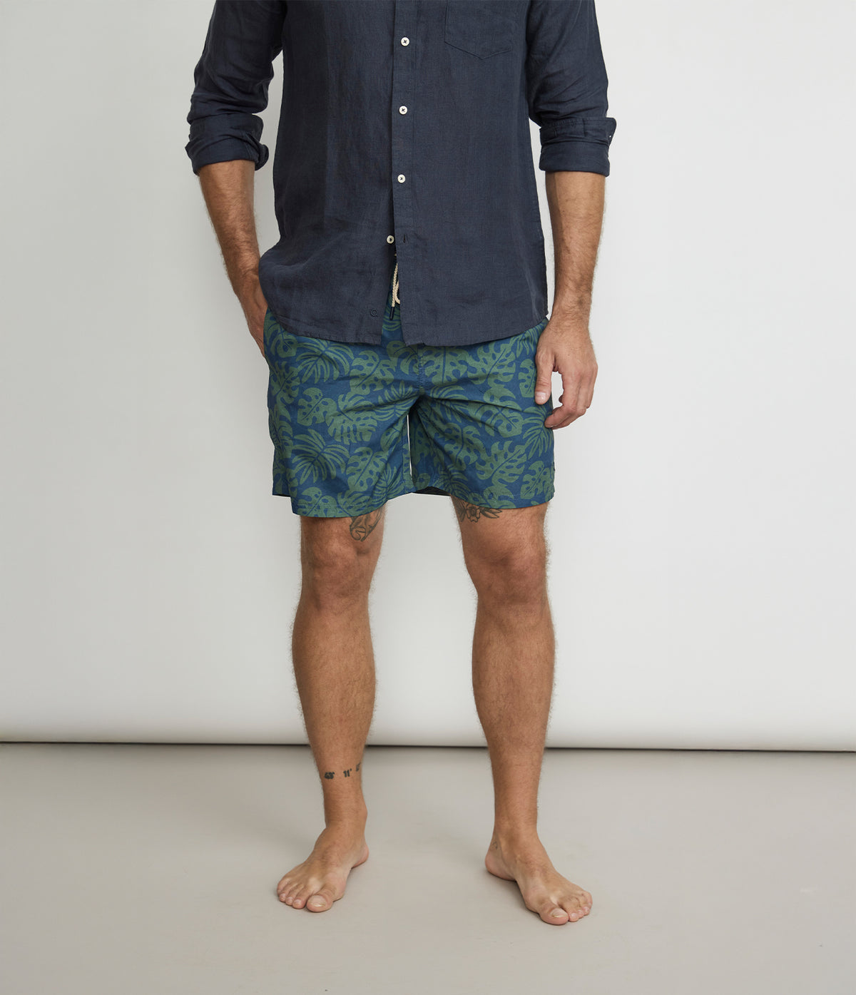 Traje de Baño Hombre Hojas