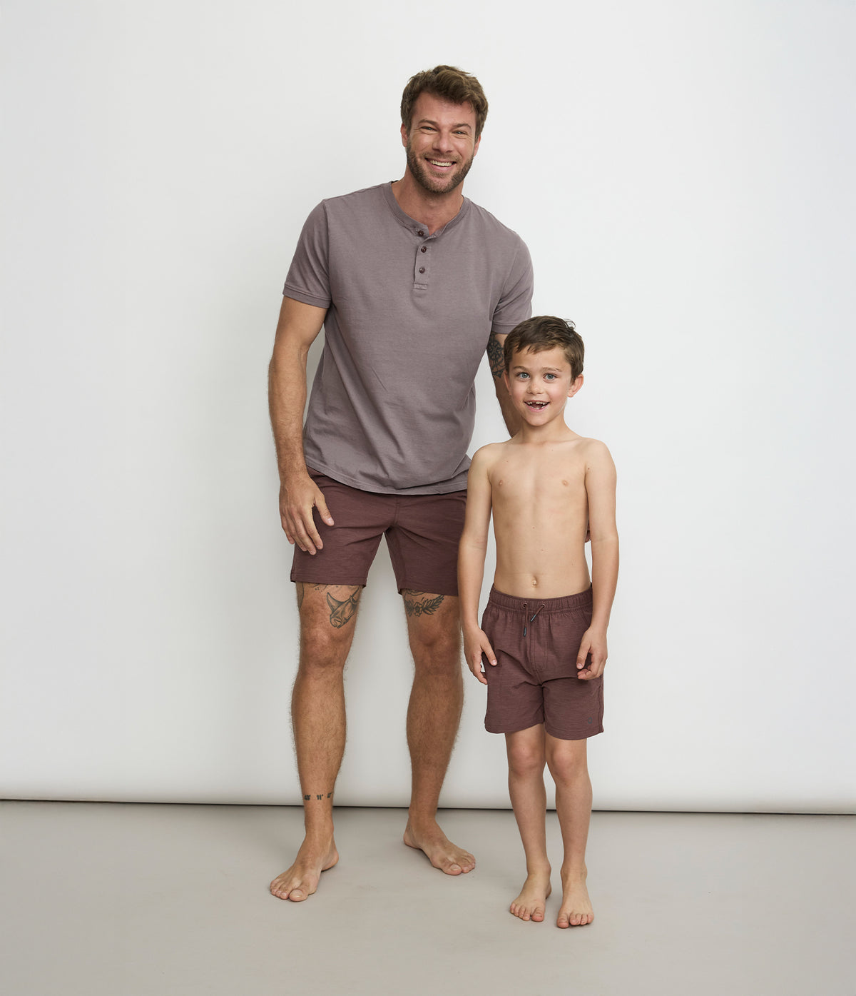 Traje de Baño Niño Vintage Burdeo