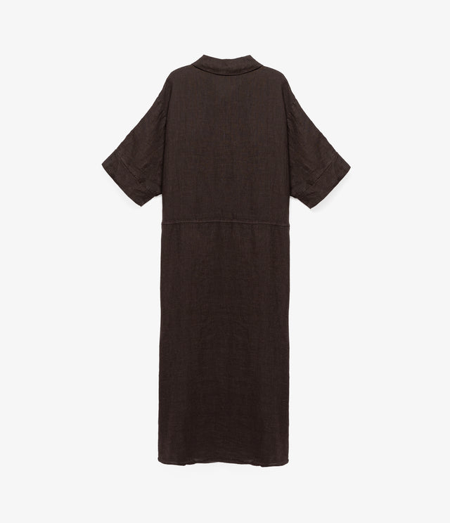 Blusón Mujer 100% Lino Firenze Café