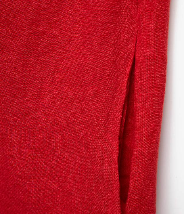 Blusón Mujer 100% Lino Firenze Rojo