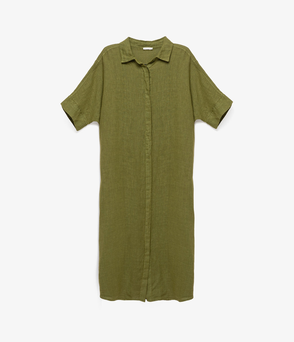 Blusón Mujer 100% Lino Firenze Verde