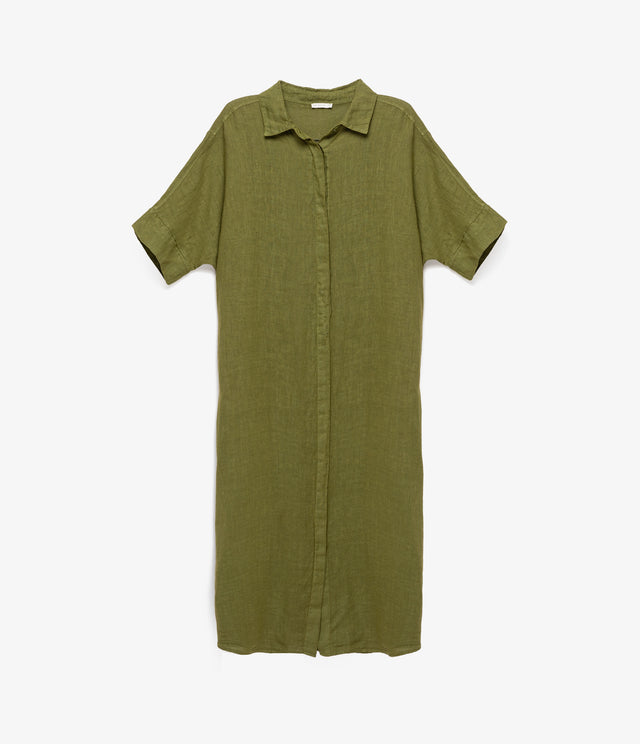 Blusón Mujer 100% Lino Firenze Verde