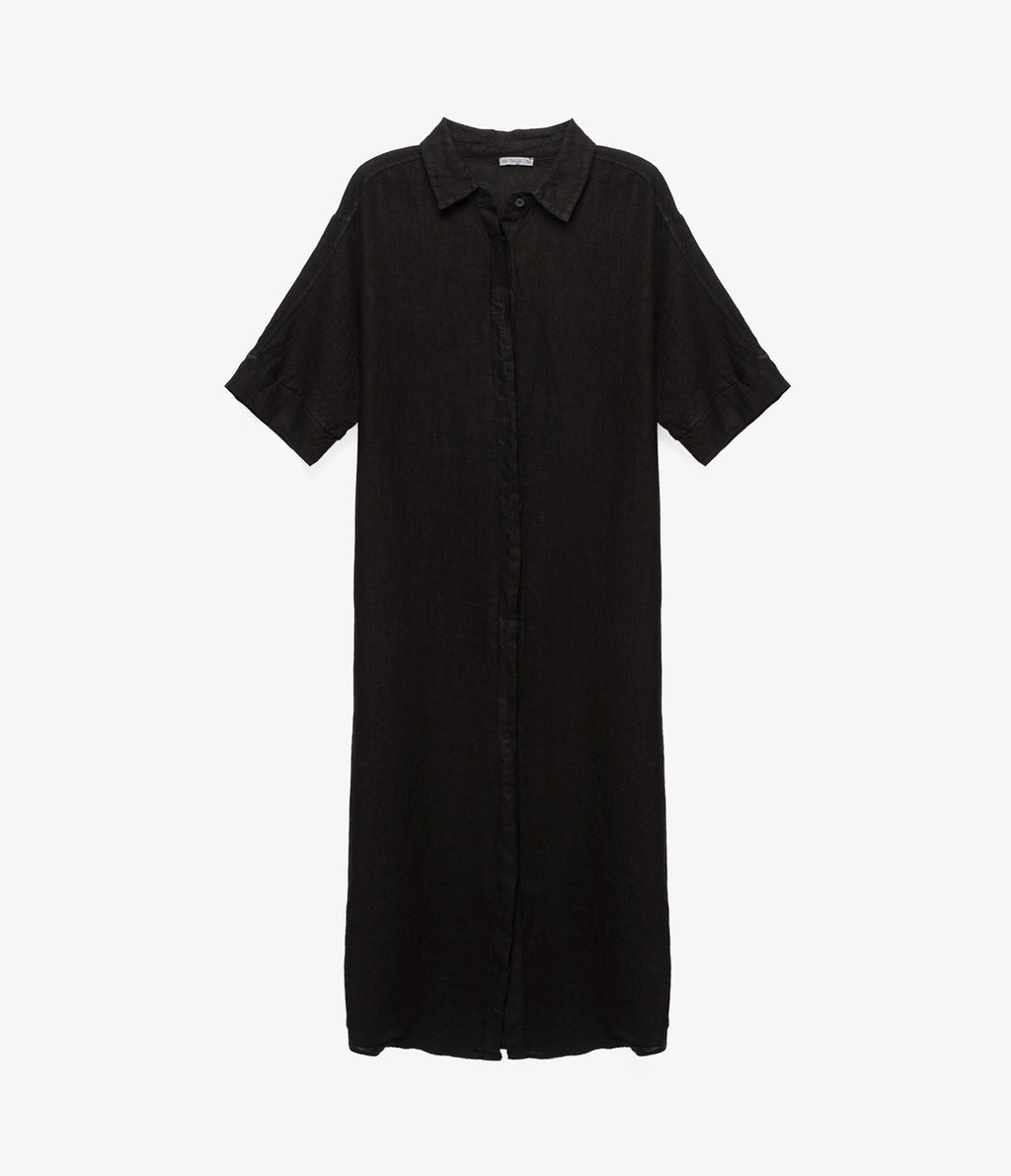 Blusón Mujer 100% Lino Firenze Negro