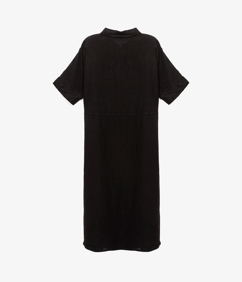 Blusón Mujer 100% Lino Firenze Negro
