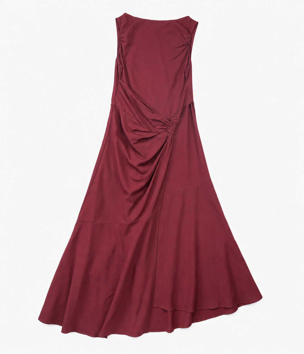 Vestido Mujer Lino Verona Burdeo