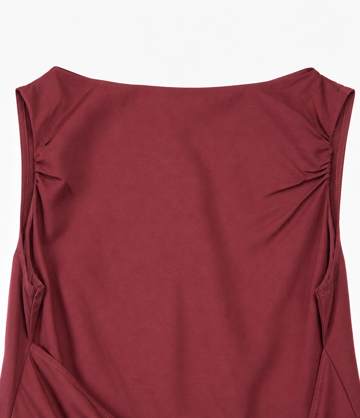 Vestido Mujer Lino Verona Burdeo