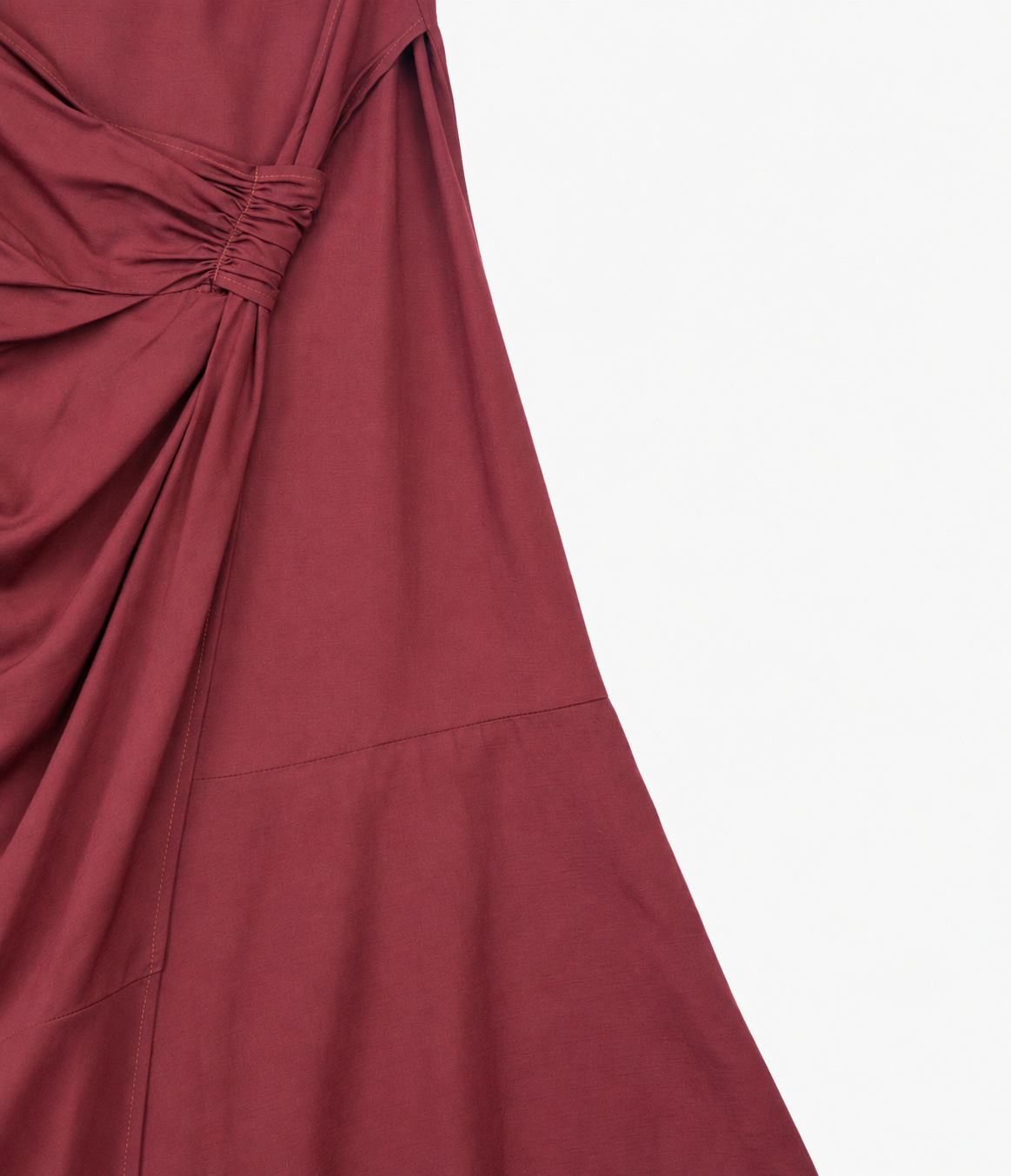 Vestido Mujer Lino Verona Burdeo