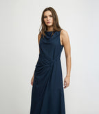 Vestido Mujer Lino Verona Azul Marino