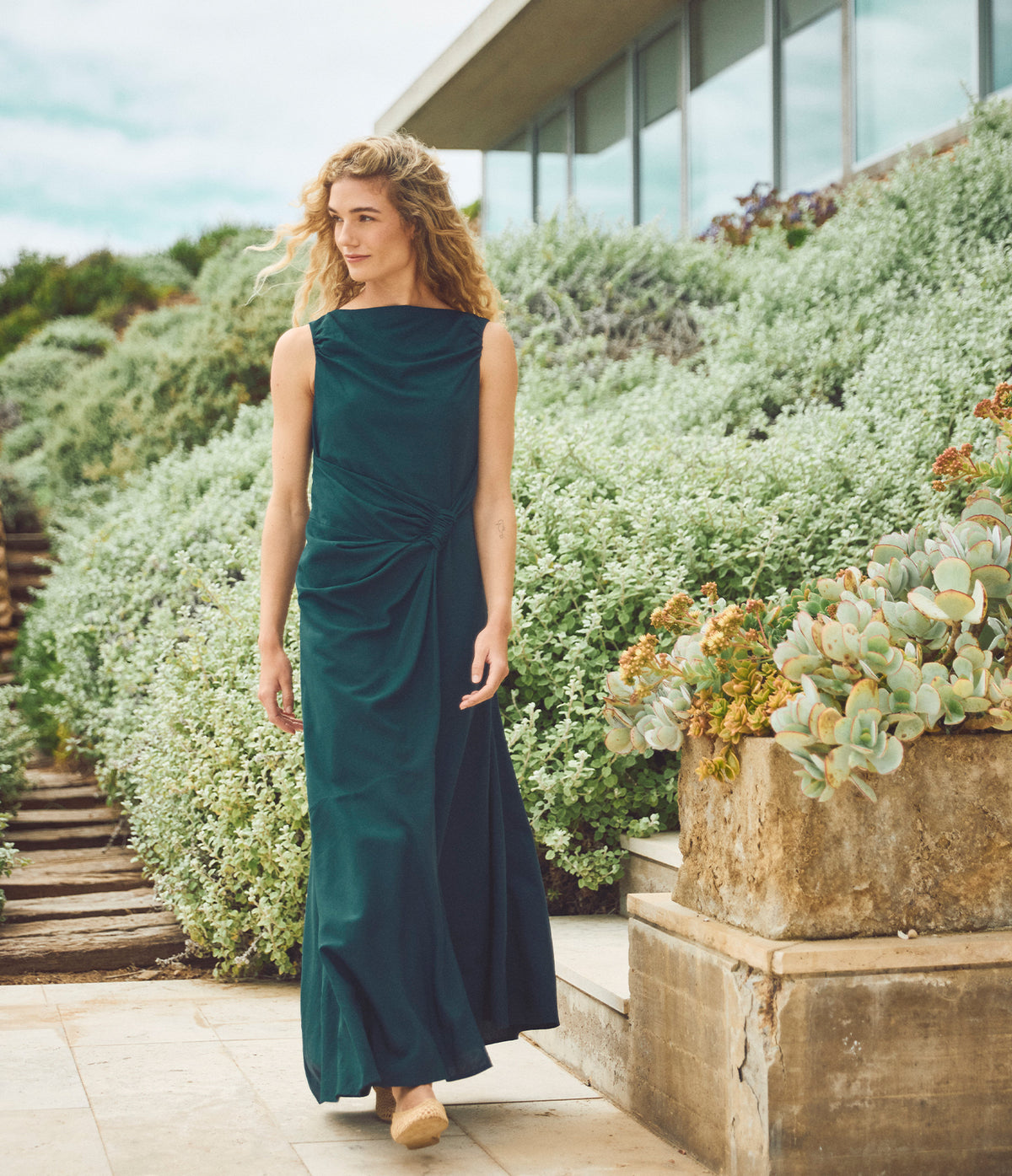 Vestido Mujer Lino Verona Azul Marino