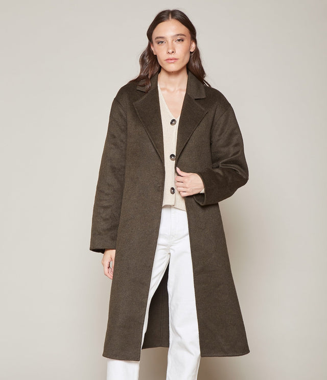 Abrigo Julia Verde Musgo - Abrigo Mujer