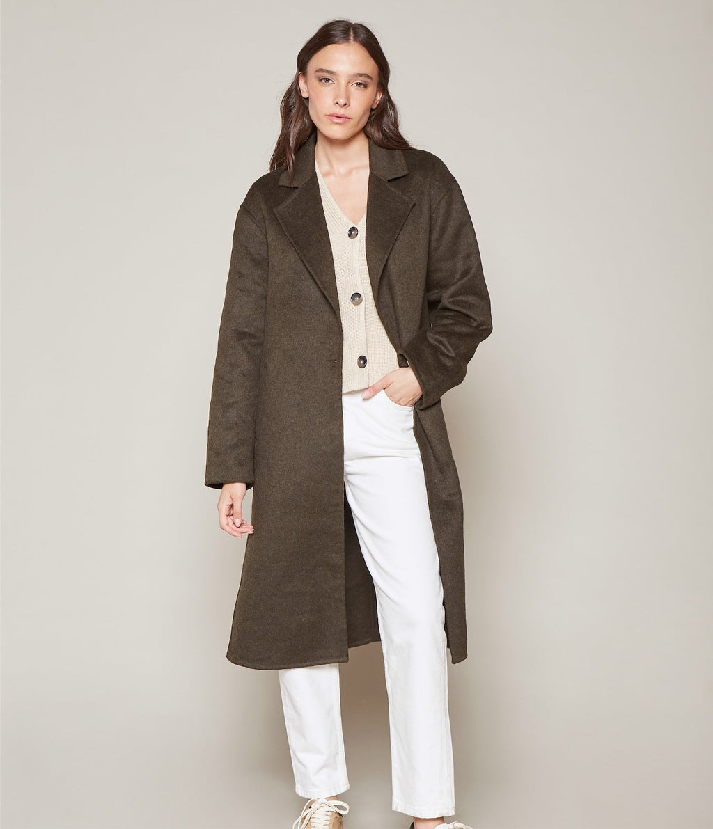 Abrigo Julia Verde Musgo - Abrigo Mujer