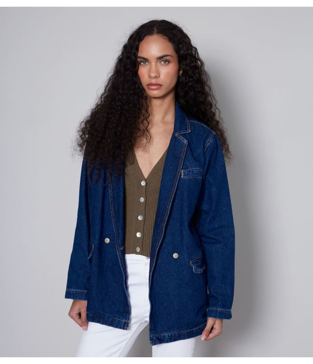 Blazer Denim - Sweater Mujer