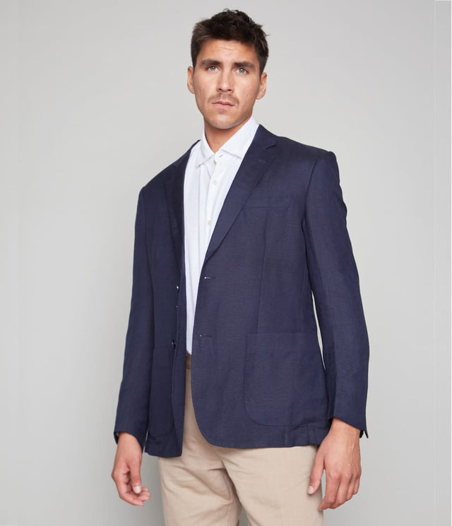 Blazer Lino Azul Marino - Chaqueta