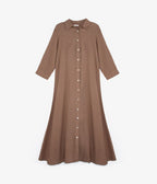 Blusón Roma Lino Canela - Blusa