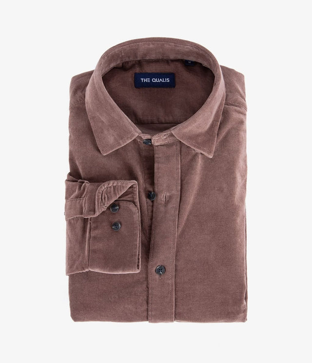 Camisa Cotelé Collins Café - Camisa