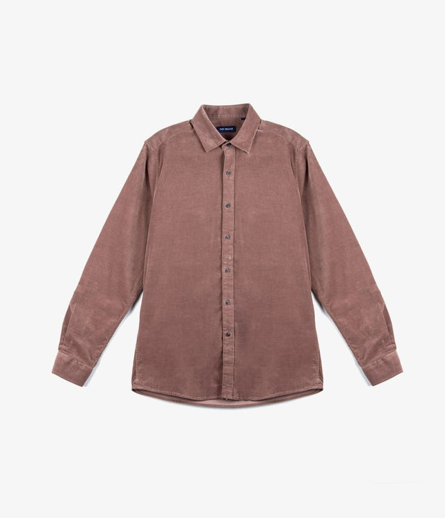 Camisa Cotelé Collins Café - Camisa