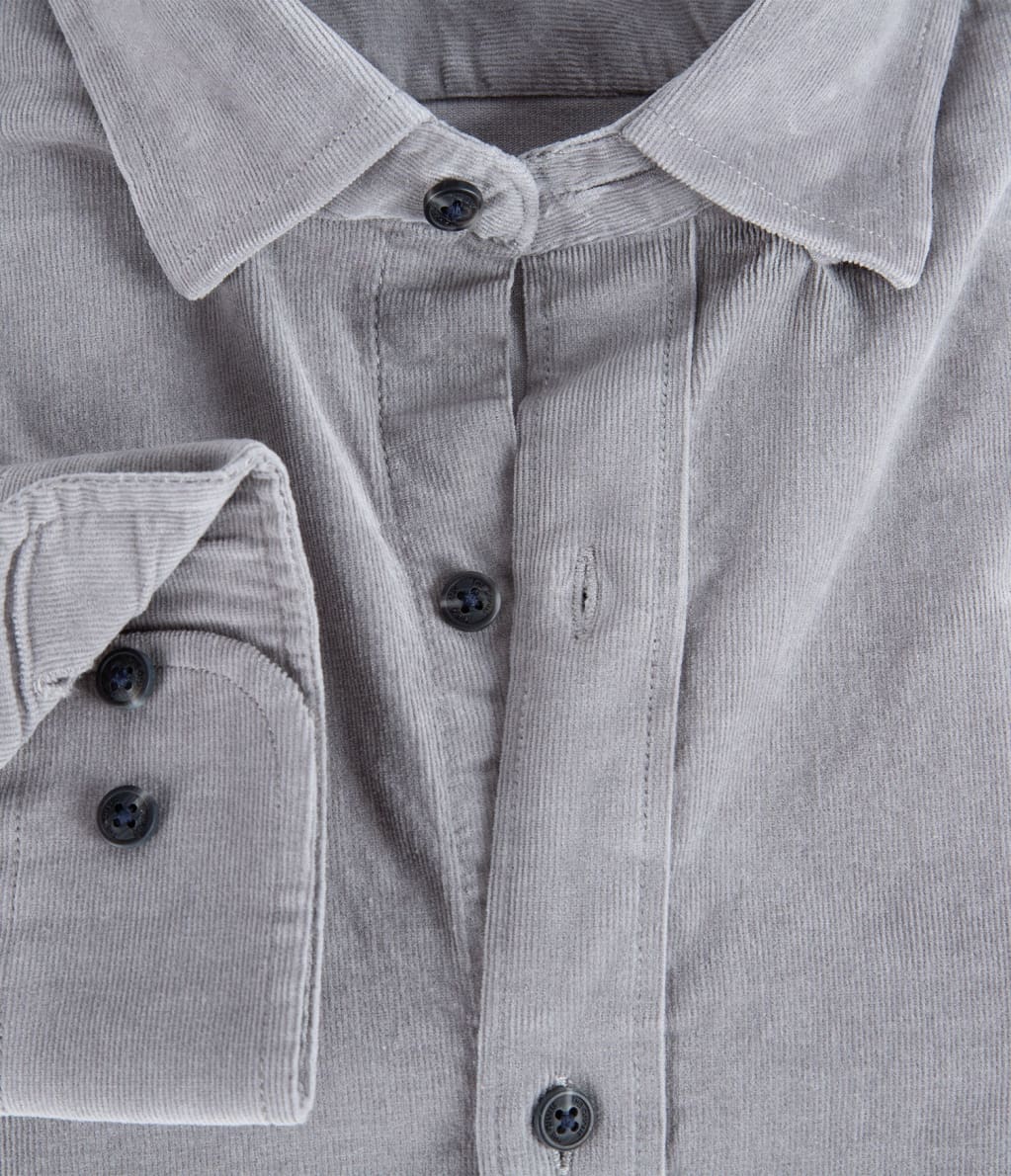 Camisa Cotelé Collins Gris - Camisa