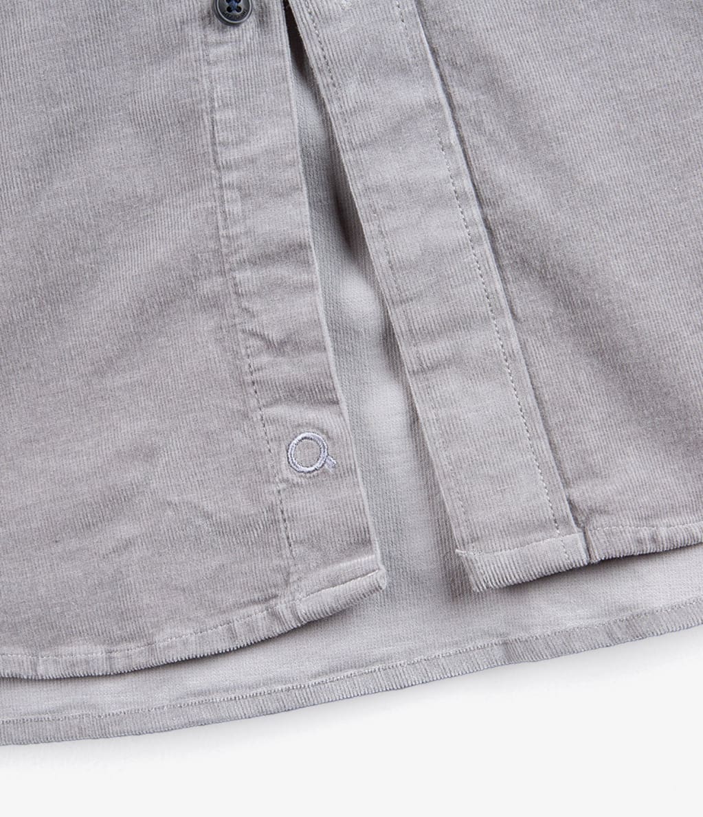 Camisa Cotelé Collins Gris - Camisa