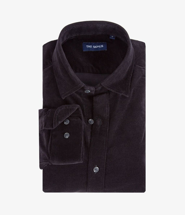 Camisa Cotelé Collins Negro - Camisa