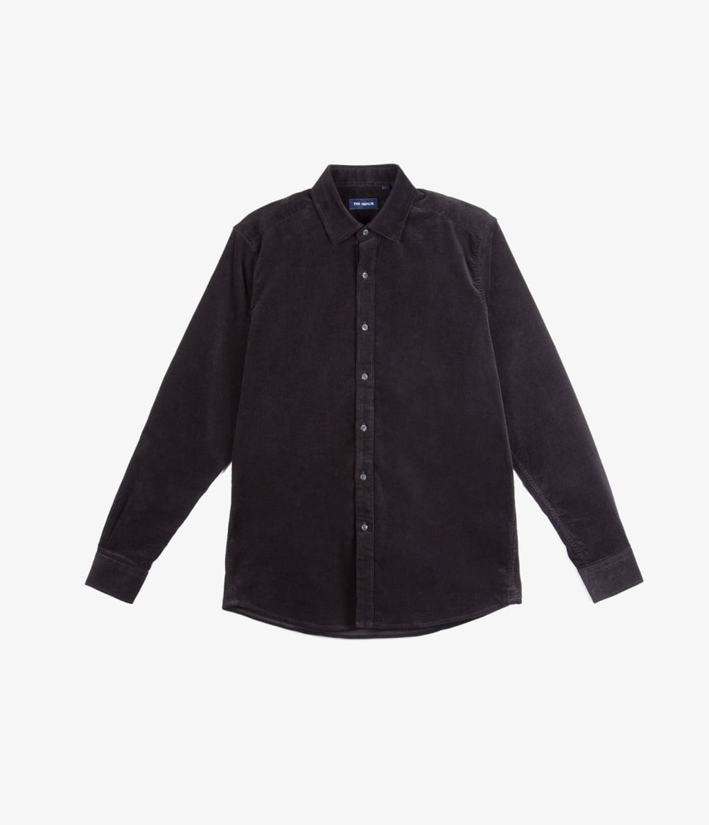Camisa Cotelé Collins Negro - Camisa