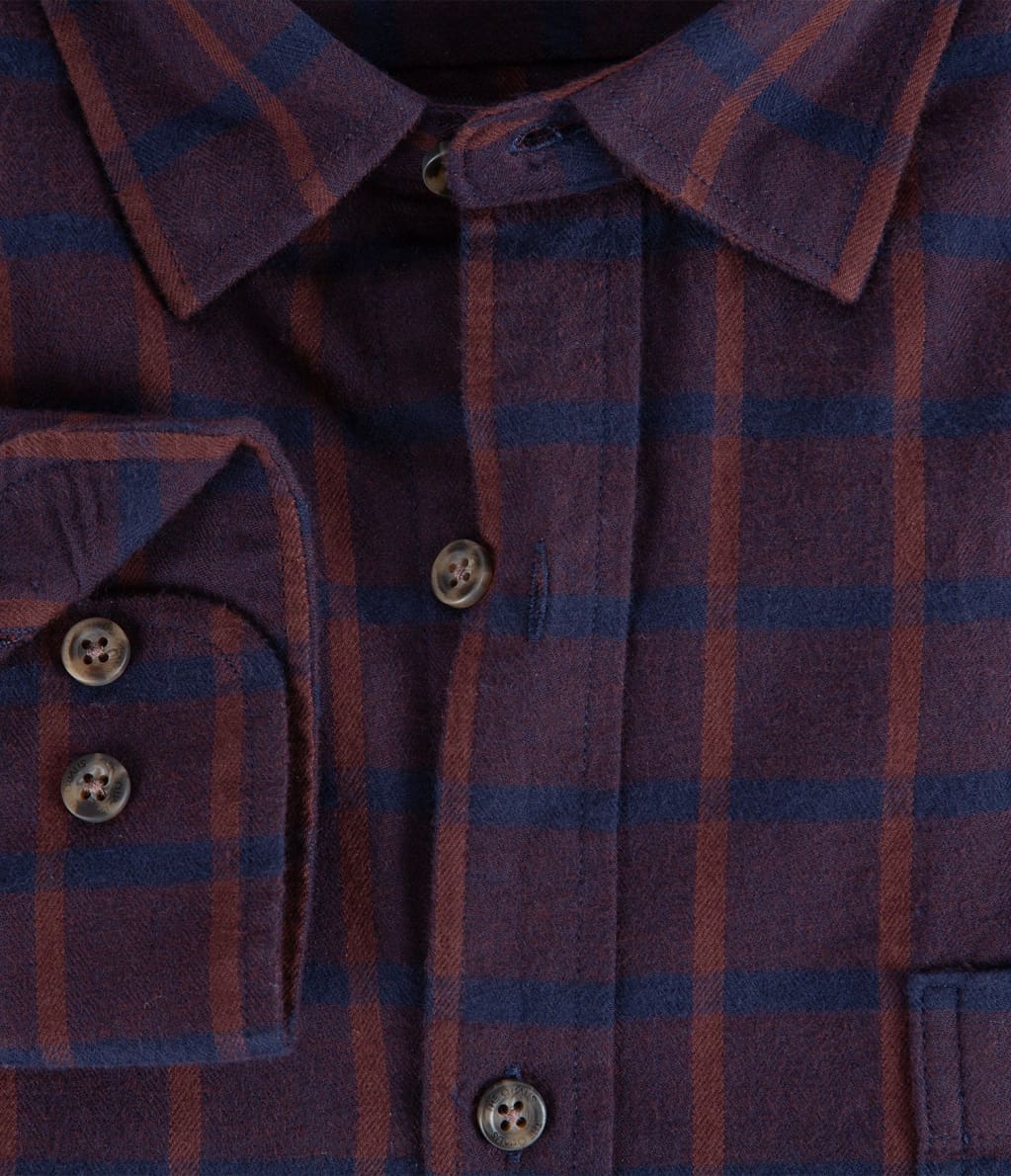 Camisa Franela Delgada Azul - Camisa