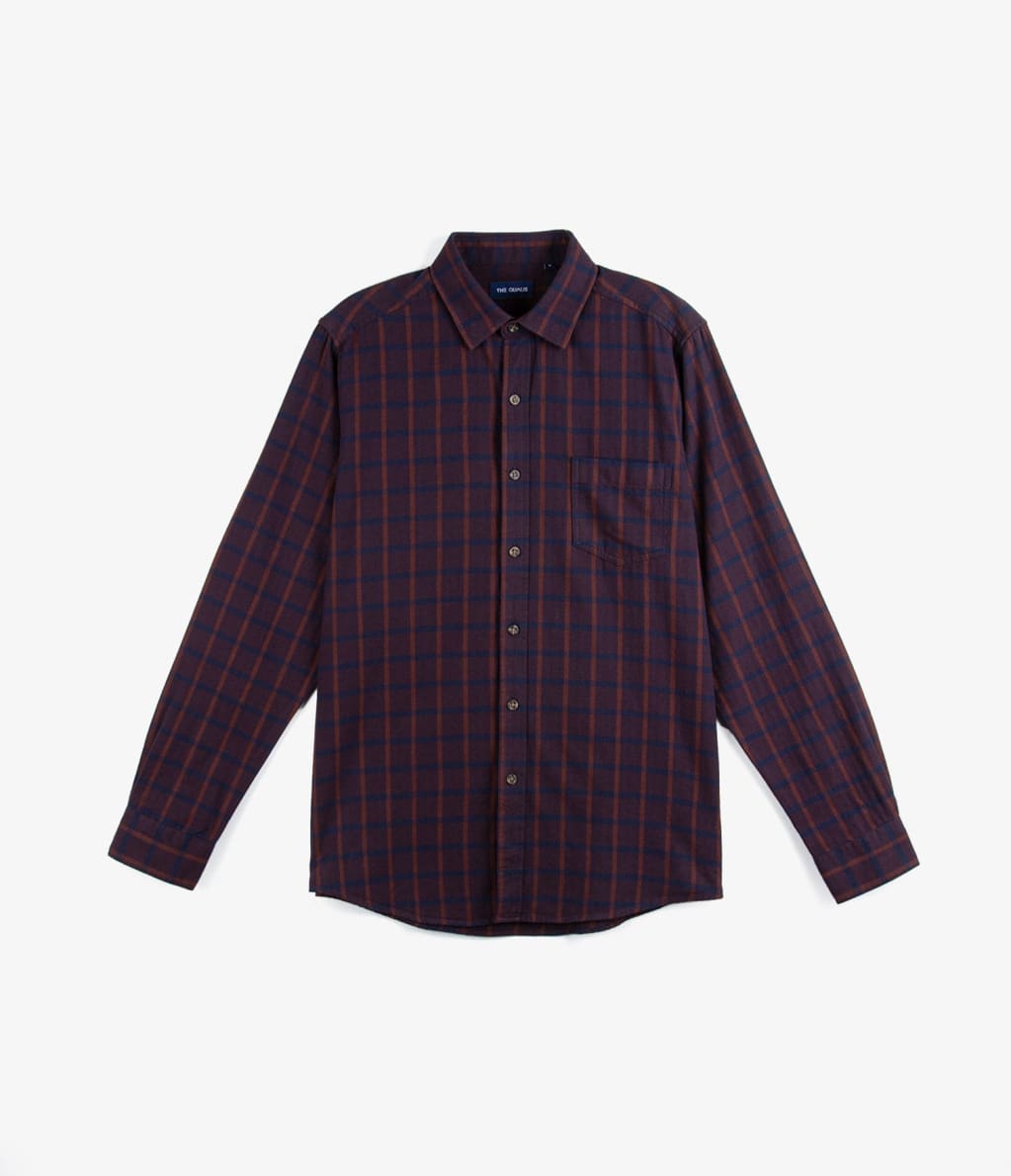 Camisa Franela Delgada Azul - Camisa