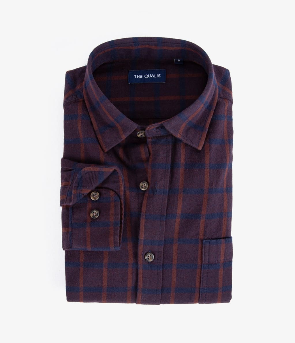 Camisa Franela Delgada Azul - Camisa