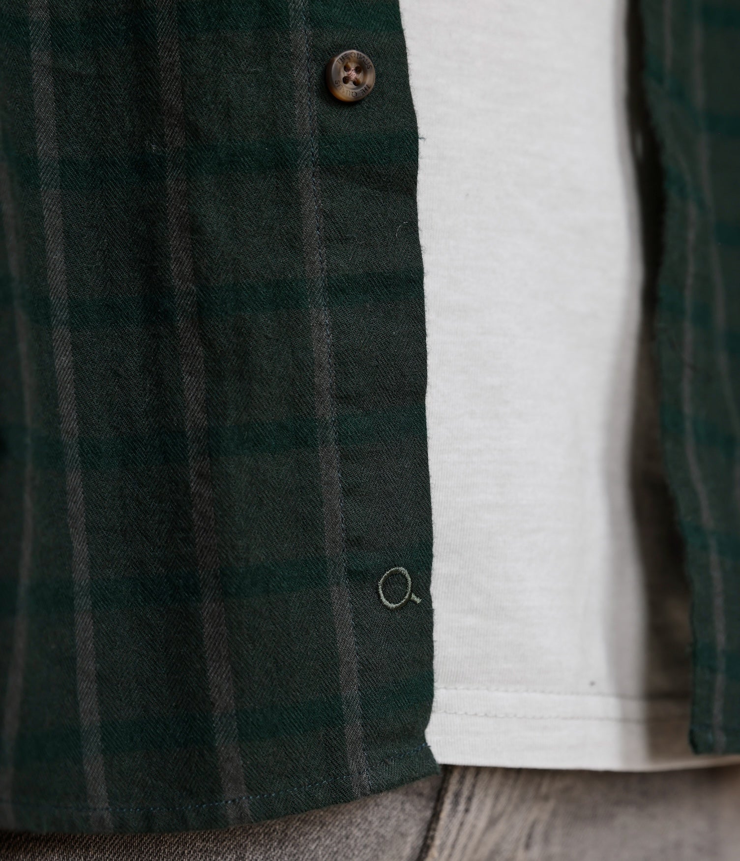 Camisa Franela Delgada Verde - Camisa