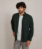 Camisa Franela Delgada Verde - Camisa