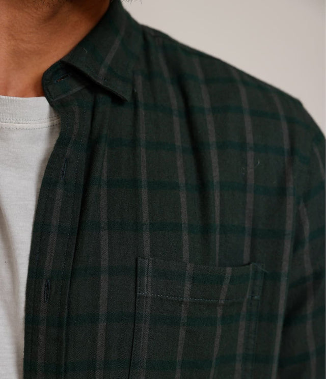 Camisa Franela Delgada Verde - Camisa