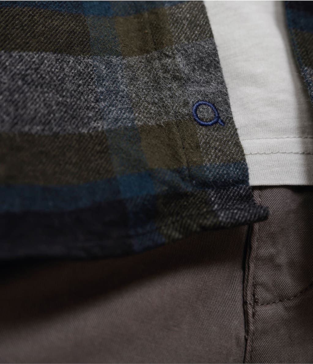 Camisa Franela Gruesa Azul - Camisa