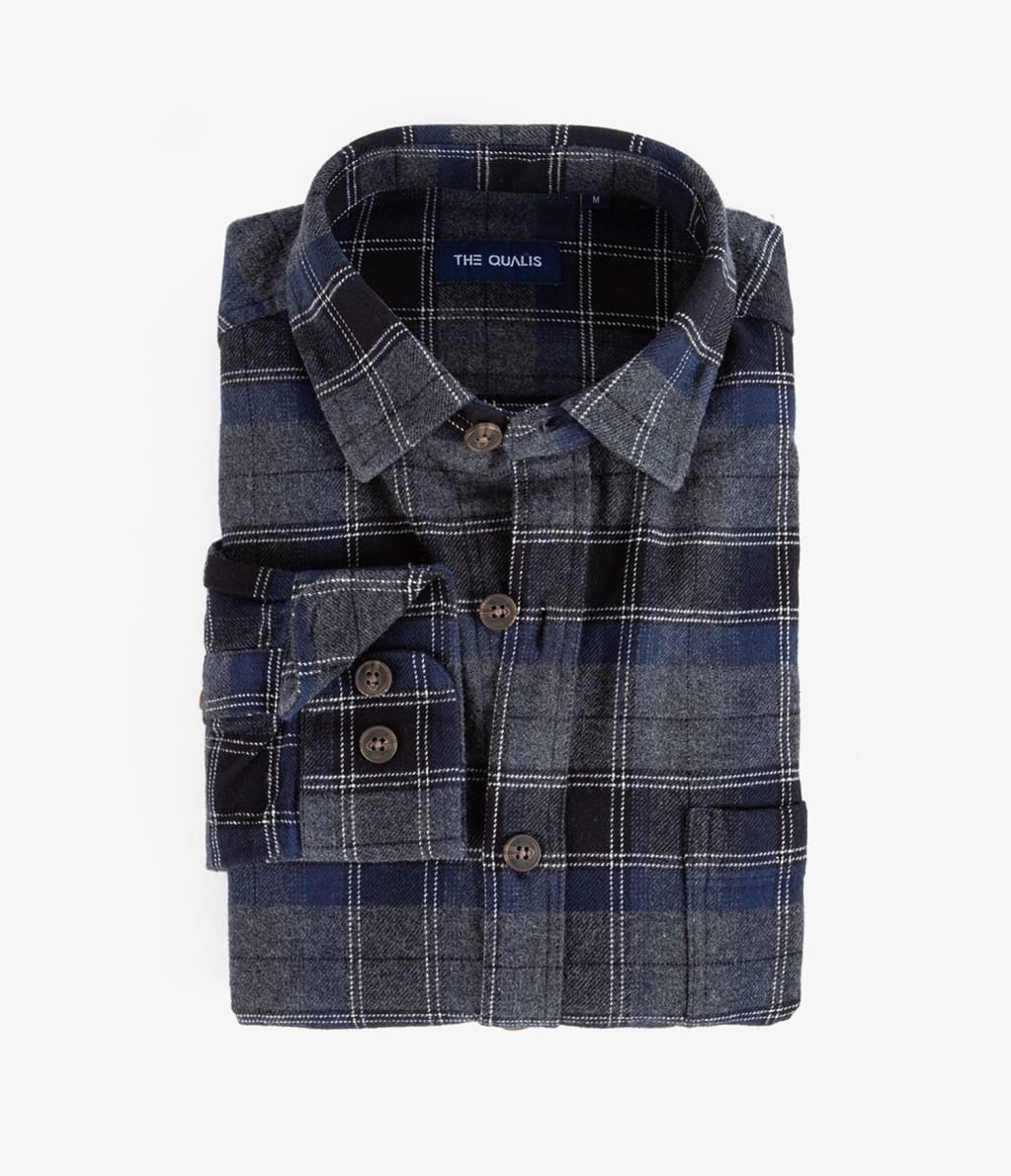 Camisa Franela Gruesa Café - Camisa
