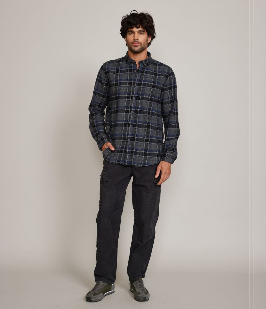 Camisa Franela Gruesa Café - Camisa