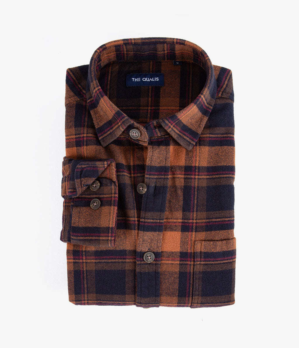 Camisa Franela Gruesa Beige - Camisa