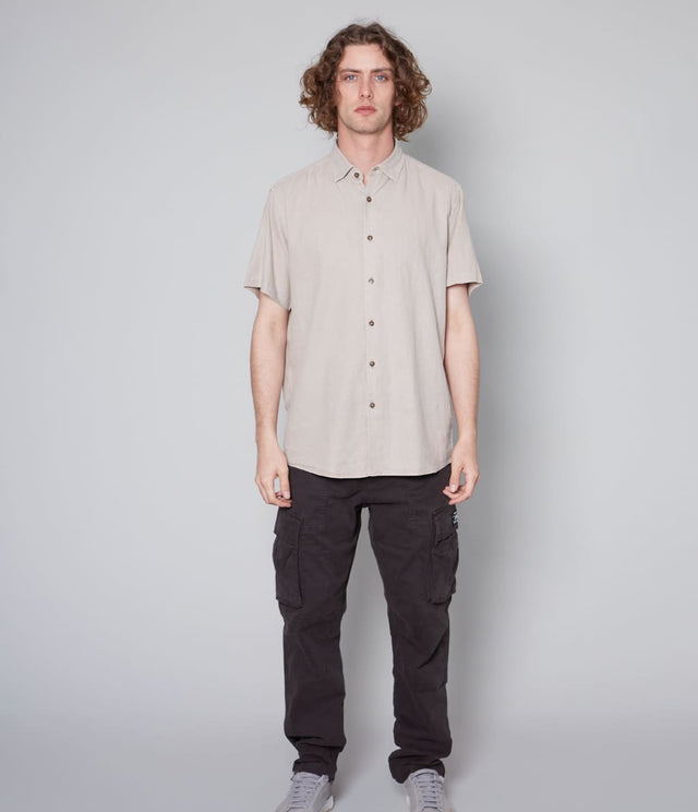 Camisa Gerry M/C Café - Camisa