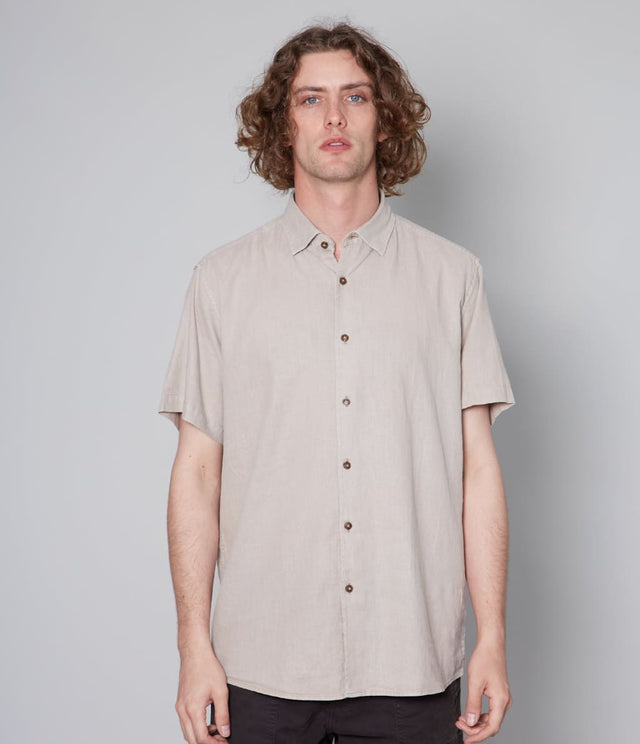 Camisa Gerry M/C Café - Camisa