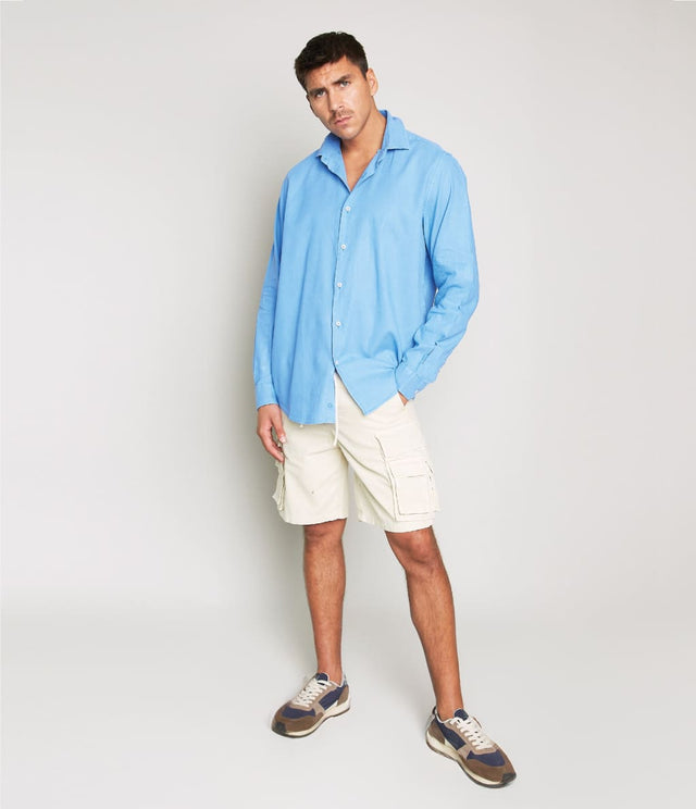 Camisa Gerry M/L Azulino - Camisa